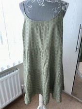 Gorgeous khaki broderie for sale  LIVERPOOL