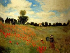 Reproduction toile coquelicots d'occasion  Auneau
