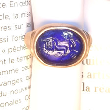 Magnifique bague sceau d'occasion  Sumène