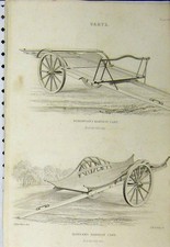Original Antigo Estampa C1890 Robertson Carrinho de Colheita Hannam Inclinação Escocesa comprar usado  Enviando para Brazil