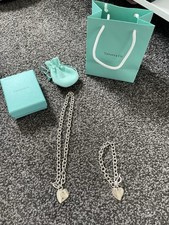 Tiffany double heart for sale  RAYLEIGH