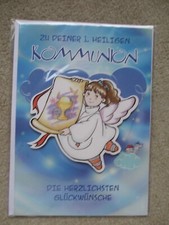 Kommunion grußkarte schutzeng gebraucht kaufen  Berlin