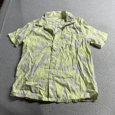 Camisa Gap Kids verde limão e cinza estampada mistura de algodão tamanho médio em excelente estado usado comprar usado  Enviando para Brazil