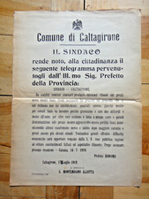 1919 comune caltagirone usato  Imola