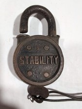 Cadeado antigo vintage ESTABILIDADE #5 comprar usado  Enviando para Brazil