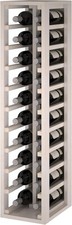 Regał na wino z białego drewna sosnowego o pojemności 20 butelek, 24 x 32 x, używany na sprzedaż  PL