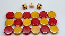 Backgammon chip red for sale  Crystal Lake
