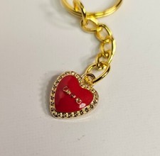 Chaveiro/pingente de amor coração vermelho dourado traseiro  comprar usado  Enviando para Brazil