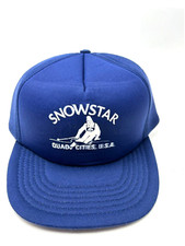 Boné Snowstar Quad Cities Winter Park esqui vintage Snapback azul marinho B98 comprar usado  Enviando para Brazil