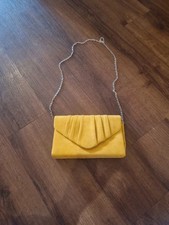 yellow clutch bag for sale  DAVENTRY