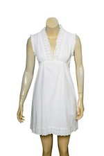 Mini vestido Posse S 4 feminino casual sem mangas recortado marfim curto NOVO 35314 comprar usado  Enviando para Brazil