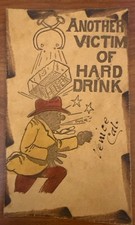 Antique leather postcard for sale  Los Angeles
