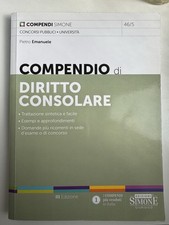 Compendio diritto consolare. usato  Roma