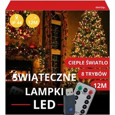 LAMPKI CHOINKOWE KURTYNA 100 LED 12M GIRLANDA CIEPŁE BIAŁE ŚWIATEŁKA na sprzedaż  PL