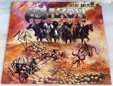 SAXON Dogs Of War RARE FULLY SIGNED ORIGINAL 2016 VINYL LP AUTOGRAPHED BY 4 comprar usado  Enviando para Brazil
