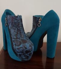 Scarpe plateau velluto usato  Mantova