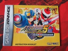 Nintendo Gameboy Advance GBA Manual Megaman 5 Battle Network Team Protoman comprar usado  Enviando para Brazil