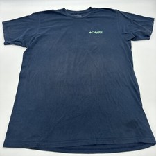 Camiseta masculina Columbia Sportswear XL preta estampa gráfica logotipo…#21759 comprar usado  Enviando para Brazil