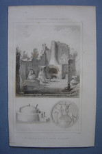 Gravure ruines boulangerie d'occasion  Brumath