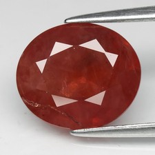 💎 Safira laranja oval 3,34 ct 10,7x9,2 mm - Pedra preciosa da África comprar usado  Enviando para Brazil