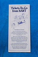 Tickets bart aug for sale  Oakland