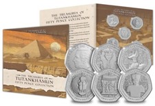 Tutankhamun treasures 50p for sale  CRAMLINGTON