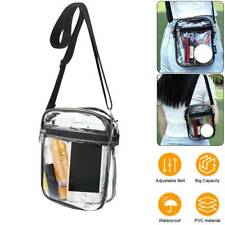 Bolsa tiracolo feminina de PVC transparente ajustável transparente bolsa estádio, usado comprar usado  Enviando para Brazil