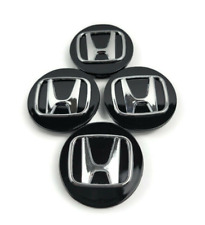 Usado, PARA Conjunto de 4 Tampas de Cubo Central de Aro de Roda Honda Preto Cromado 69MM/2.75 Accord Civic comprar usado  Enviando para Brazil