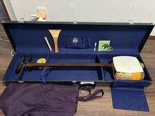Juego de estuche rígido japonés Shamisen música instrumento de 3 cuerdas principiante selección negra segunda mano  Embacar hacia Mexico