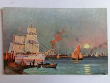 Alte gemäldekarte segelboot gebraucht kaufen  Neu-Ulm