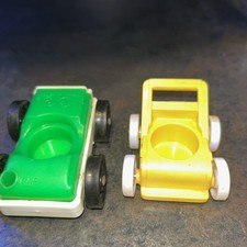 Carrinho Fisher Price vintage amarelo e carro verde. comprar usado  Enviando para Brazil