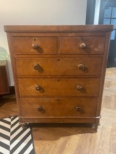 antique mahogany chest drawers for sale  WEST MALLING