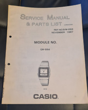 FOLHETO VINTAGE DE LISTA DE PEÇAS MANUAL DE SERVIÇO DE FÁBRICA CASIO PARA AE-54 QW-694 comprar usado  Enviando para Brazil