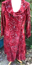 Red velvet coat for sale  SEVENOAKS