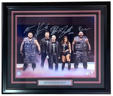 Podpisany Ostateczny Testament oprawiony 16x20 WWE Foto Fanatycy na sprzedaż  Wysyłka do Poland