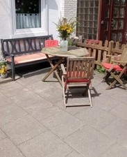Gartenmöbel set holz gebraucht kaufen  Hamburg