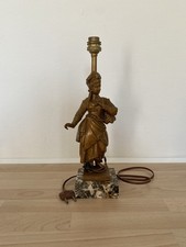 Statuette lampe métal d'occasion  Hirson