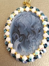 Pendentif vintage camee d'occasion  Cagnes-sur-Mer
