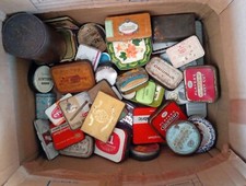 Box old tins for sale  LYDNEY