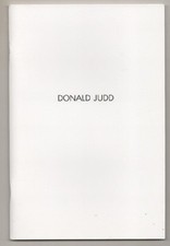 Donald judd 1st for sale  Wadsworth