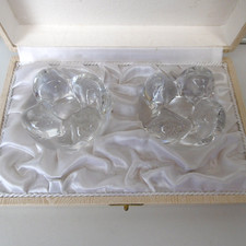Saliere poivriere cristal d'occasion  Vif