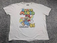 Camiseta Super Mario Bros Masculina 2XL Branca Desde 85 Gráfica Nerd Hipster Casual comprar usado  Enviando para Brazil