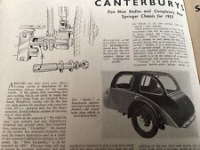 Canterbury sidecars 1957 for sale  BRIGHTON