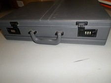 Aktenkoffer grau leder gebraucht kaufen  Hamburg