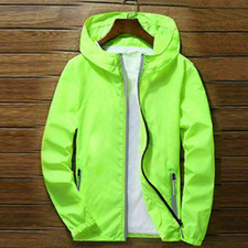 Jaqueta de chuva masculina leve corta-vento com capuz impermeável respirável comprar usado  Enviando para Brazil