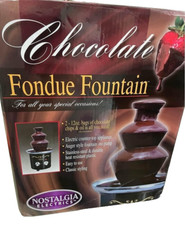 Máquina de fonte elétrica de fondue de chocolate Nostalgia 3 camadas chuveiro de casamento NOVO comprar usado  Enviando para Brazil