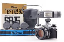 【Quase PERFEITO ESTADO com Flash, Alça】 Câmera Nikon FE2 SLR AI 50mm F1.4 Lente Do Japão comprar usado  Enviando para Brazil
