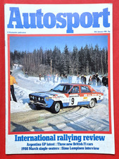 Autosport jan 1980 for sale  BANGOR