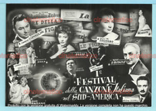 Cartolina festival canzone usato  Catania