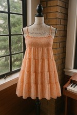 Vestido de verão Aeropostale floral babydoll júnior grande seda pêssego comprar usado  Enviando para Brazil